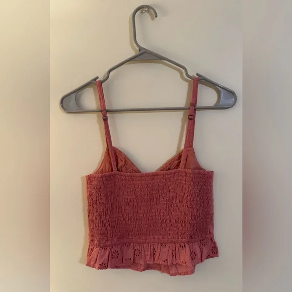 Hollister Pink Eyelet Tank Top - Picture 2 of 3